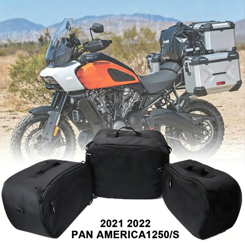 Motorcycle Saddlebag Liner Inner Bags - ハーレーPA1250 S RA1250 2021-2022年モデル用、パナアメリカ製バイク用トップライナーバッグ。サドルバッグ内装、防水アクセサリー。