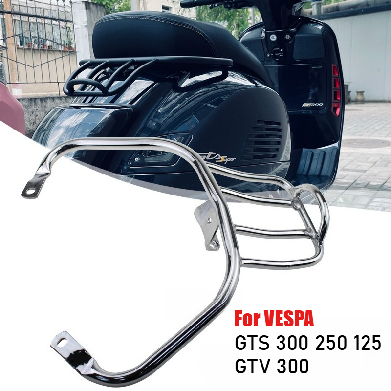 Motorcycle Luggage Rack Rear Carrier Steel - ベスパ GTS300 GTV300 GTS 300 250