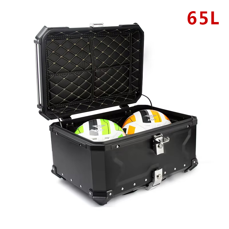 Aluminum Top Case Luggage Box 45L 55L - 36L 45L 55L 65L バイク用アルミトップケース 防水リアトランクテールボックス