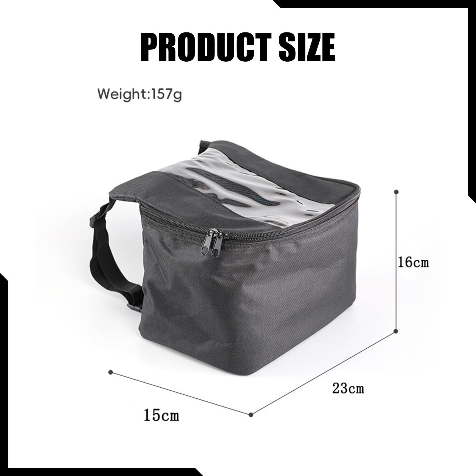Waterproof Motorcycle Handlebar Bag Pouch - ハンドルバーに取り付けられる収納バッグ。防水オックスフォード生地製。複数のポケットを備え、バイクパッキングやロードトリップに最適な汎用アクセサリー。