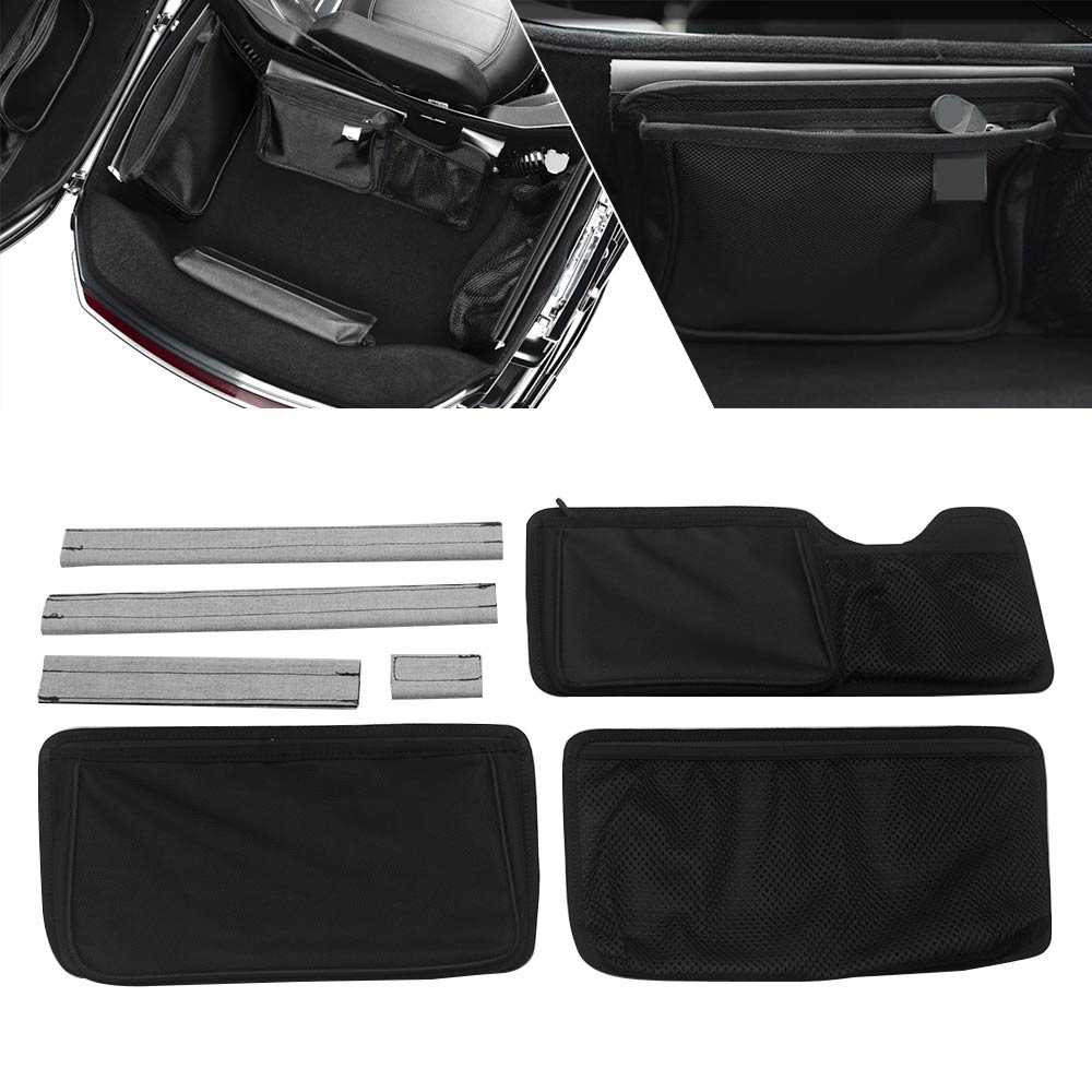 Motorcycle Saddlebag Liner Inner Bags - オートバイサドルバッグツアーパックインナーストレージバッグトランクライナーオーガナイザーハーレーロードストリートグライドCVO/SE ST FLHX FLTRX 23-26用