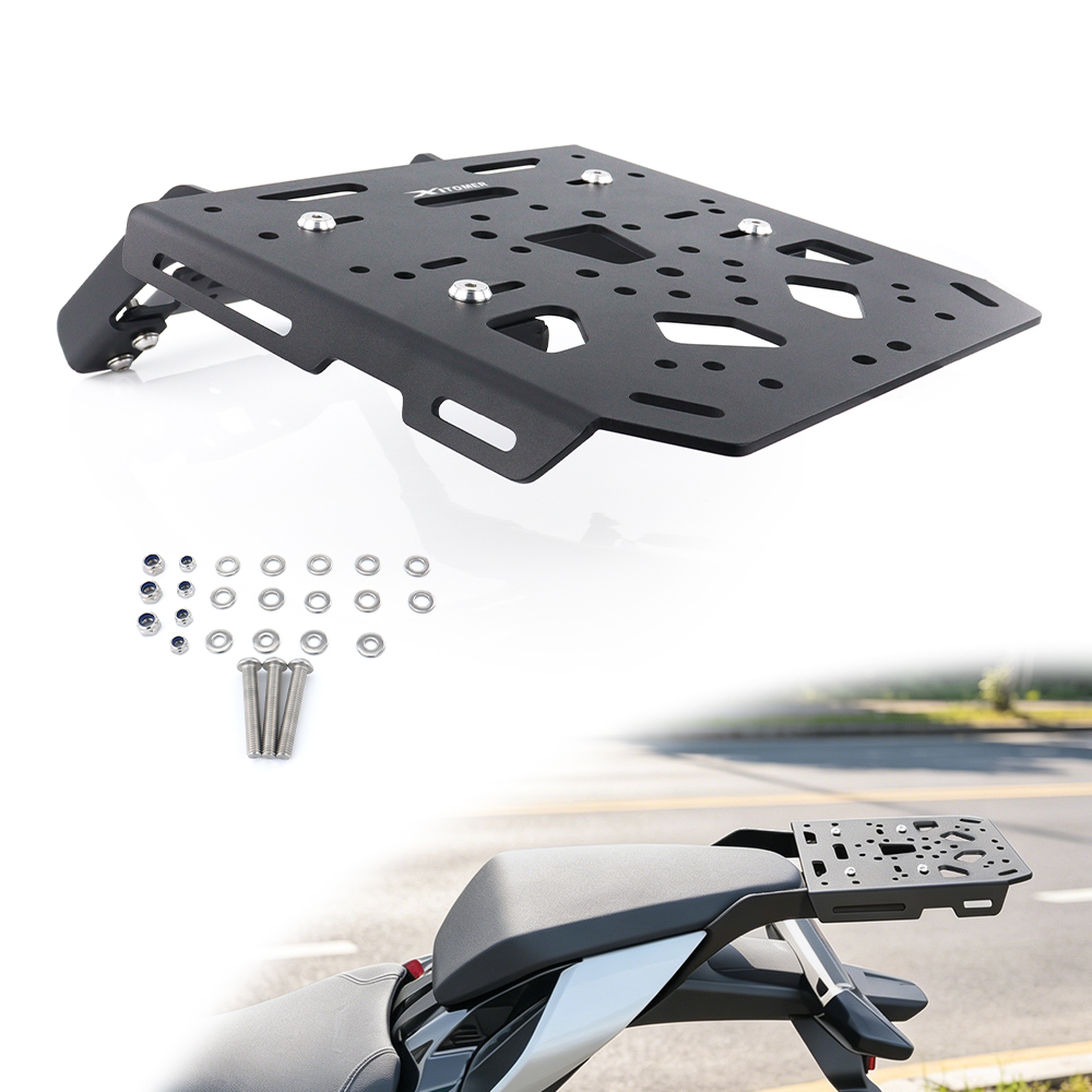 Motorcycle Luggage Rack Rear Carrier Steel - オートバイリアラゲッジラックキャリアケースサポートホルダーブラケット 675 SR/675 SR-R 675 SS