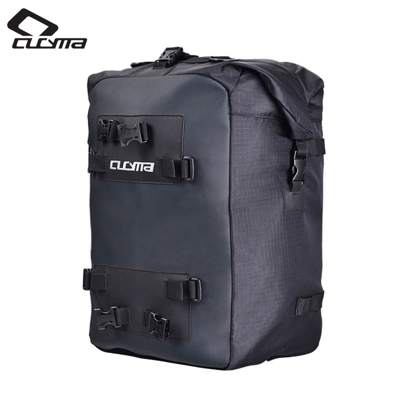 Motorcycle Tail Bag Waterproof Roll Top - CUCYMA 防水オートバイバックパック 30L リアシートテールバッグ ロールトップラゲッジ ツーリング旅行用