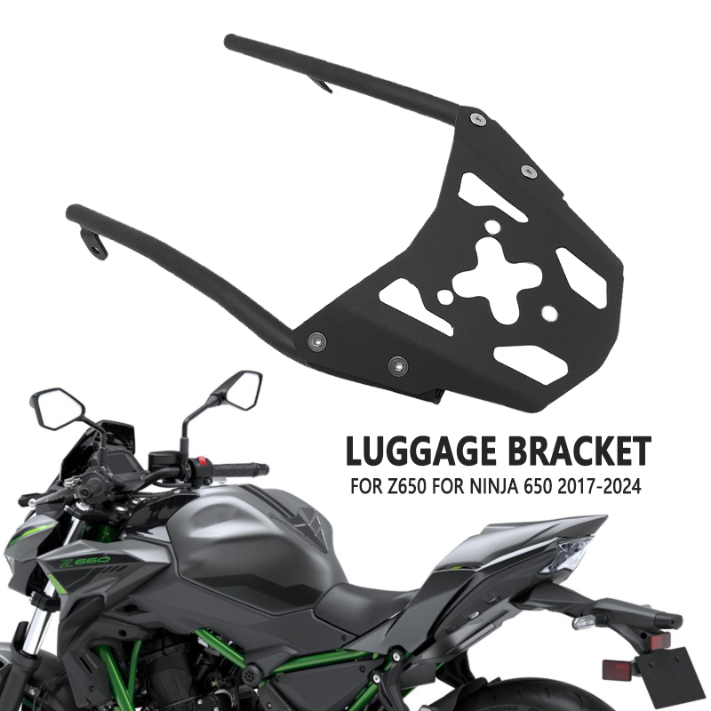 Motorcycle Luggage Rack Rear Carrier Steel - リアラゲッジラックキャリアサポートシェルフホルダートランクブラケットカワサキ用忍者 650 EX650 Z650 Z 650
