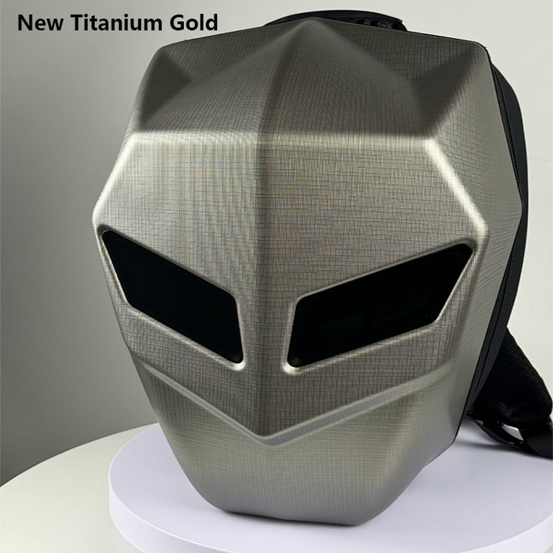 Motorcycle Helmet Backpack Waterproof Led - ナイトサイクリングバックパック、アイモーターサイクルヘルメット、Bluetoothアプリ制御、防水ハードシェル、ラップトップ対応、クールバッグ、LEDモチラ