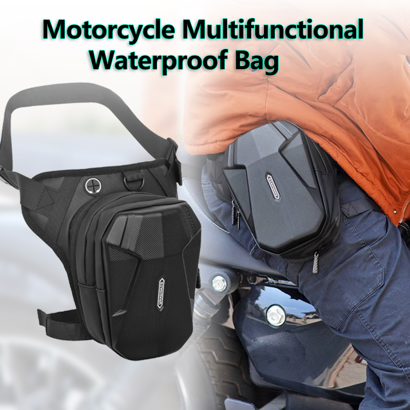 Motorcycle Leg Bag Drop Thigh Pouch - 太ももドロップレッグバッグオートバイ防水収納ポーチヒップパックマルチポケット太ももパック屋外ハイキング旅行バイカー用