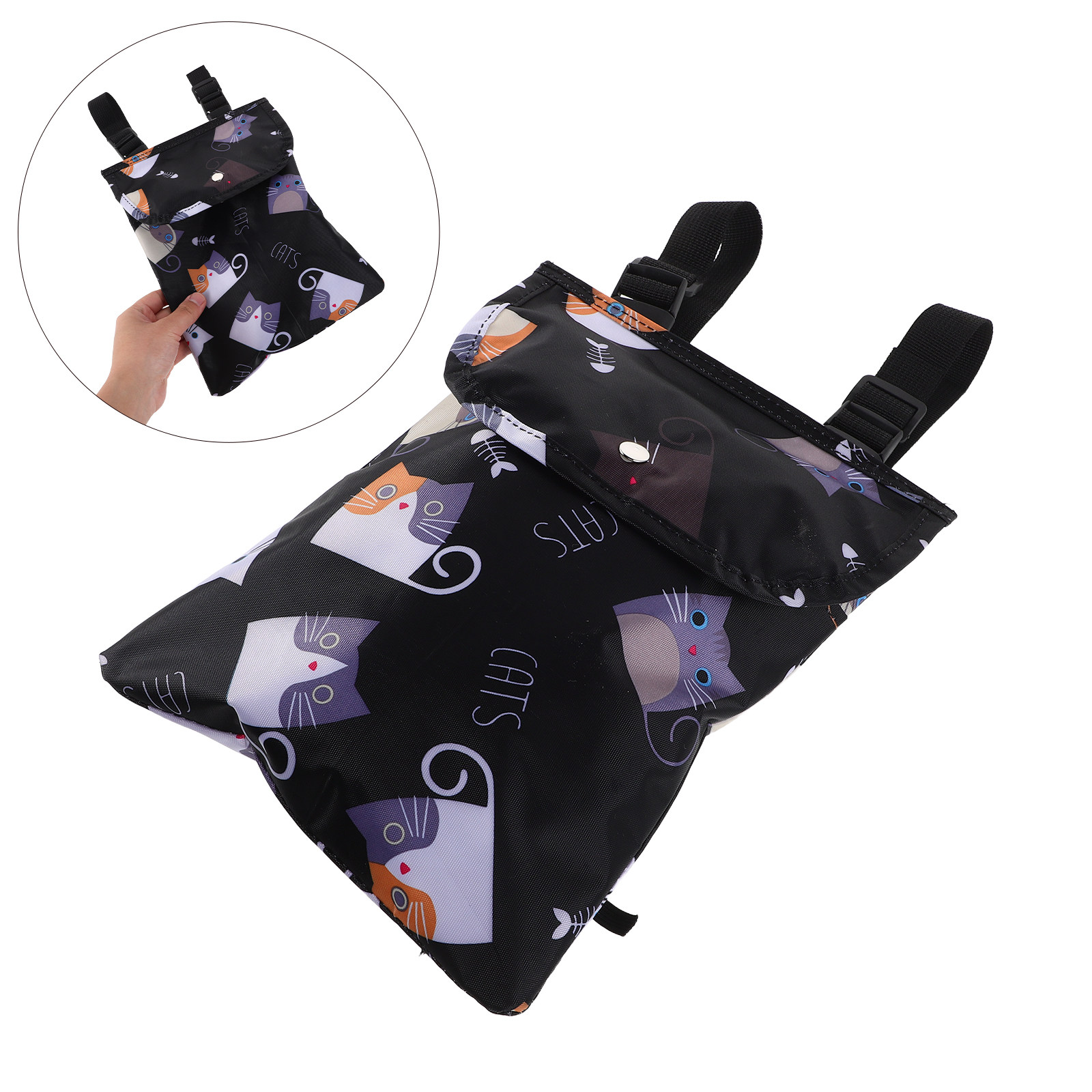 Waterproof Motorcycle Handlebar Bag Pouch - 電動自転車用フロントバッグ、大容量、防水、ハンドルに取り付け可能、収納ポーチ、スクーター、オートバイ用、携帯用ハンギングバッグ。