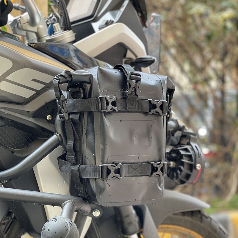 Motorcycle Crash Bar Waterproof Dry Bag - アウトドアタンクサイドバッグ オートバイサドルバッグ ツールパック クラッシュバーバッグ 防水モトバンパー ドライバッグ