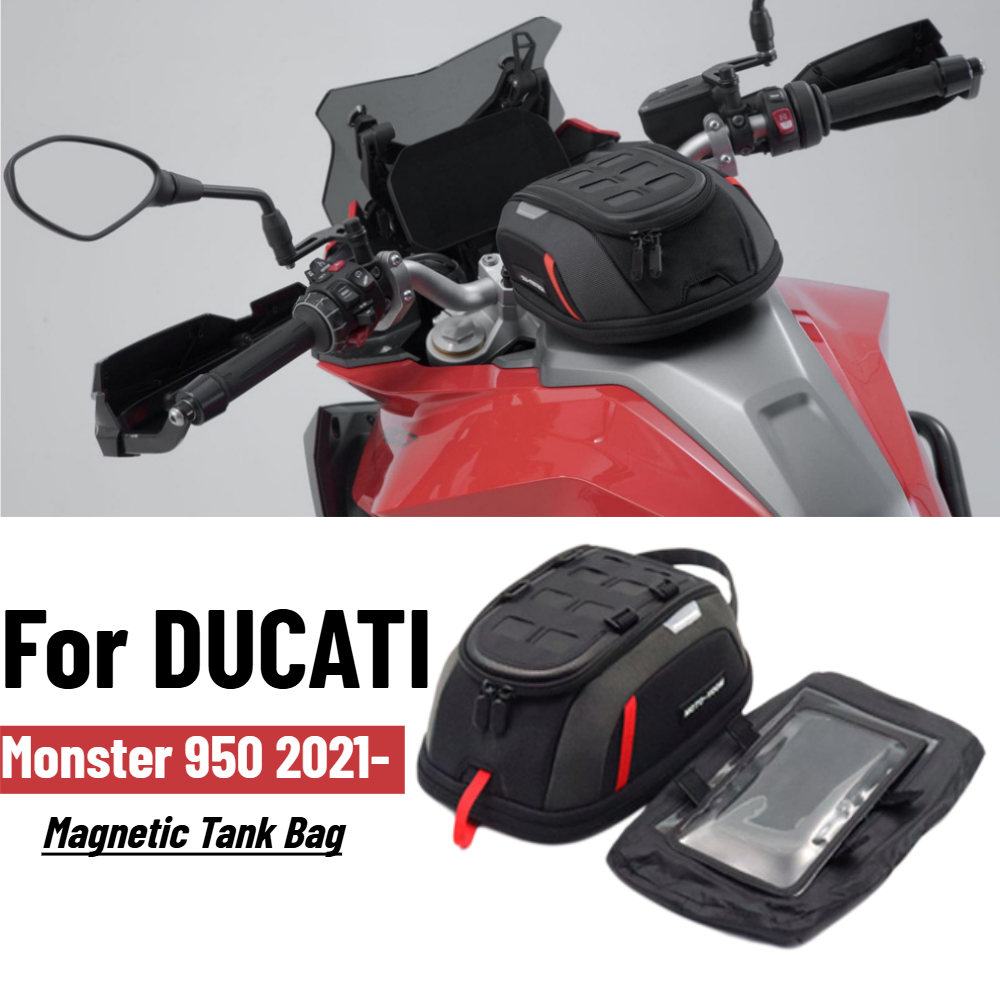 Motorcycle Tank Bag Magnetic Quick Release - DUCATI Monster 950 MONSTER950 2021-2026年モデル用 バイク用マグネット式タンクバッグ