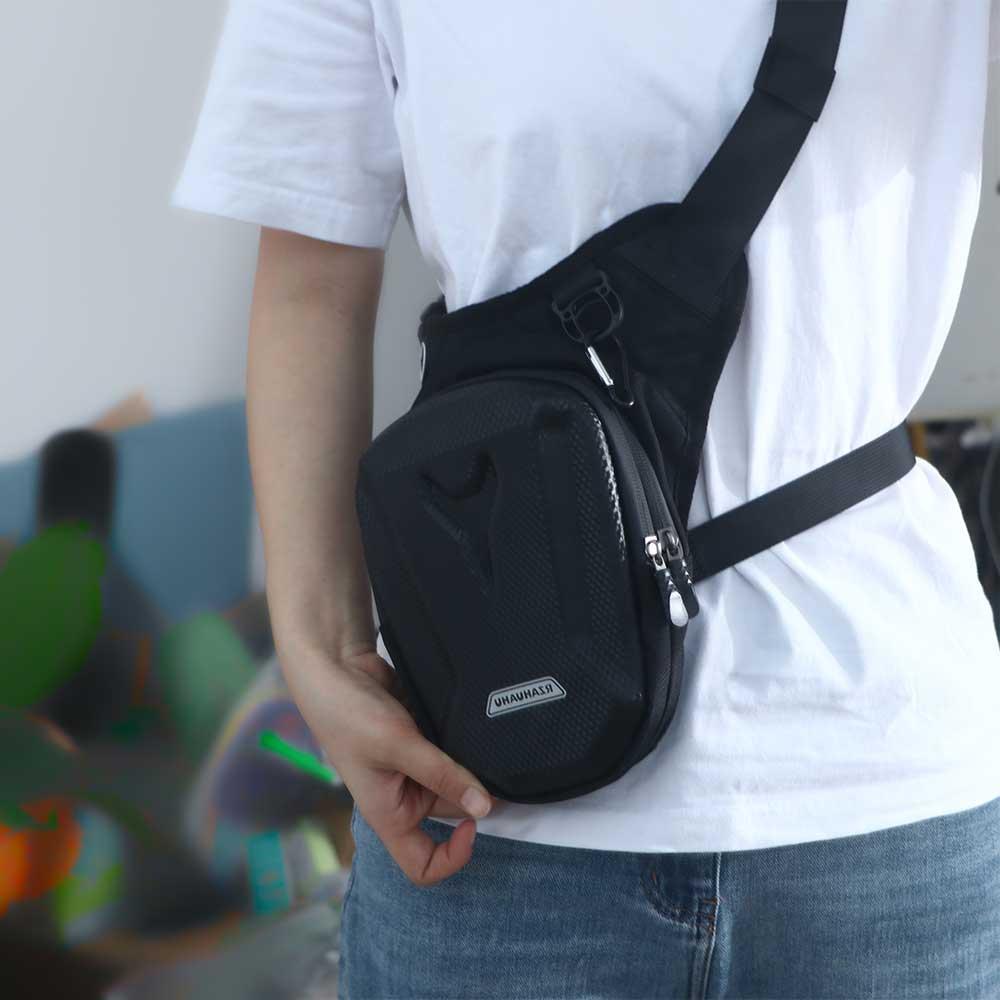 Motorcycle Leg Bag Drop Thigh Pouch - 太ももベルト収納ポーチ ファニーパックバッグ レッグサイドバッグ ドロップウエストレッグバッグ バイク用ファニーパック ウエストバッグ