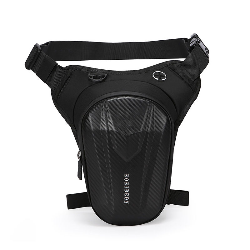 Motorcycle Leg Bag Drop Thigh Pouch - 頑丈なハードシェル素材のバイク用ドロップレッグバッグ、耐摩耗性に優れた太もも用ウエストポーチ、調整可能なベルト付き、アウトドアバイク走行用収納ポーチ。