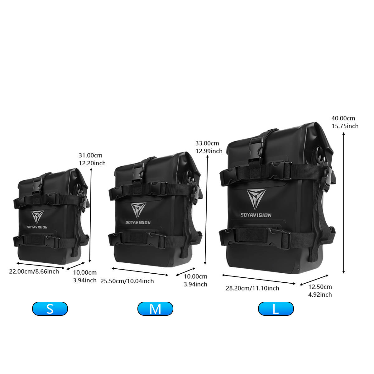 S/M/L アウトドアタンクサイドバッグ オートバイサドルバ - Motorcycle Crash Bar Waterproof Dry Bag のレビューと価格