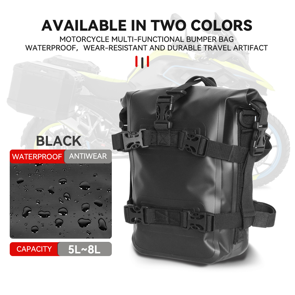 オートバイバンパークラッシュバーバッグドライバッグ防水バイク - Motorcycle Crash Bar Waterproof Dry Bag のレビューと価格