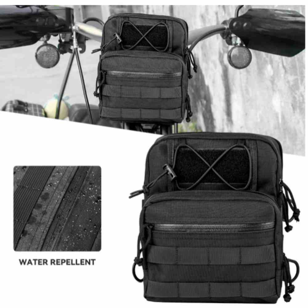 オートバイハンドルバーバッグユニバーサルフロント収納バッグク - Waterproof Motorcycle Handlebar Bag Pouch のレビューと価格
