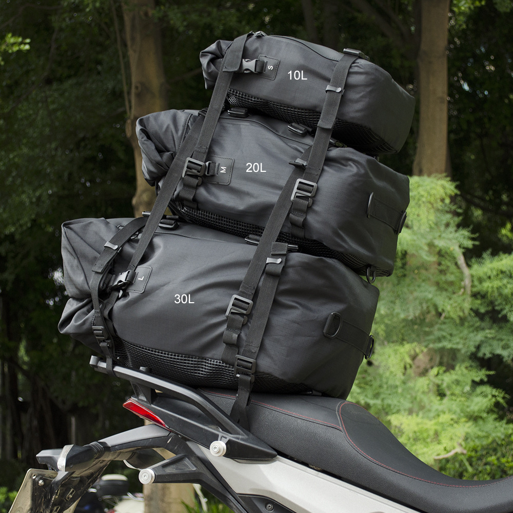 CUCYMA オートバイリアシートバッグ防水ロールトップバッ - Motorcycle Tail Bag Waterproof Roll Top のレビューと価格