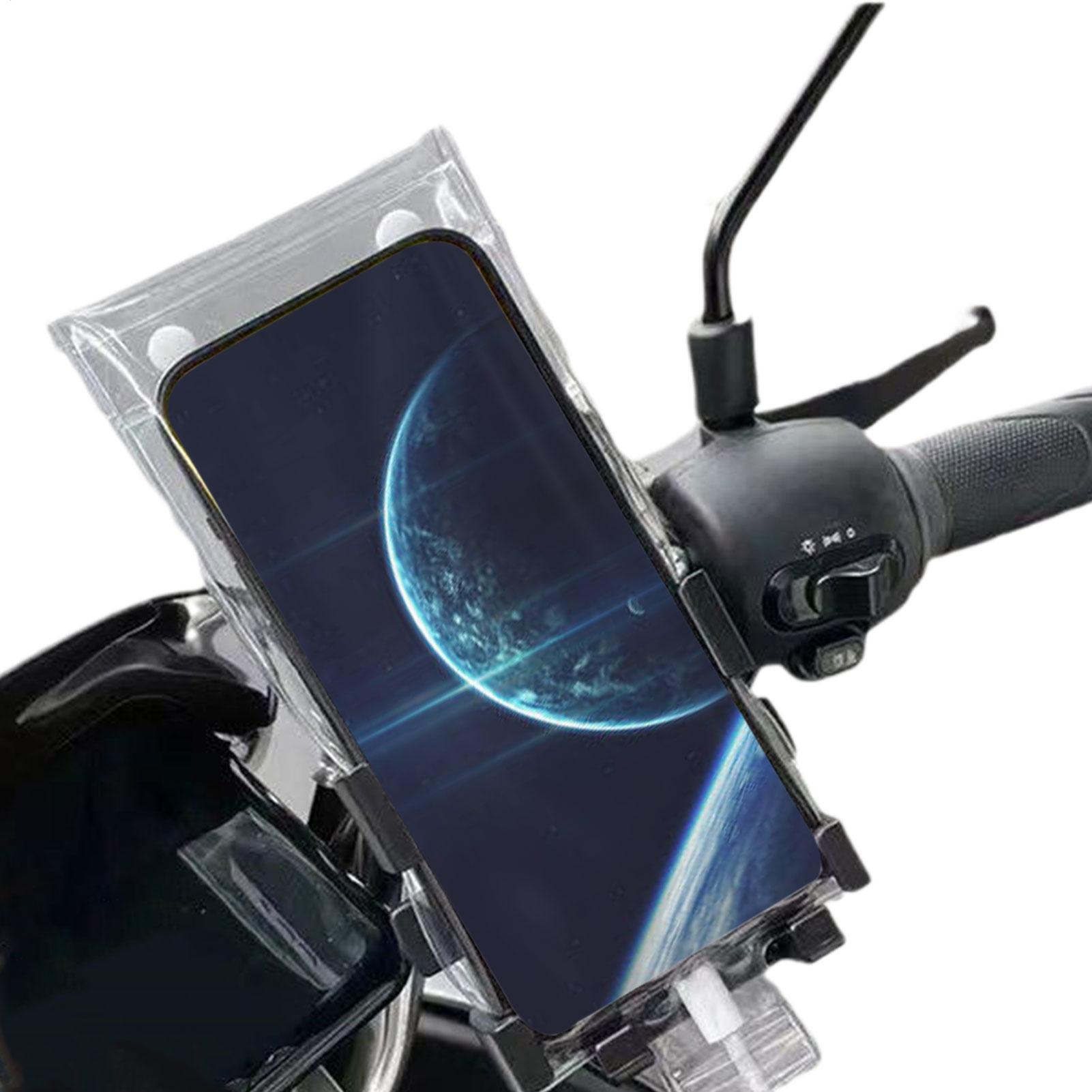 透明防水スマホケース 汎用防水スマホ保護ポーチバッグ PVC - Waterproof Motorcycle Handlebar Bag Pouch のレビューと価格