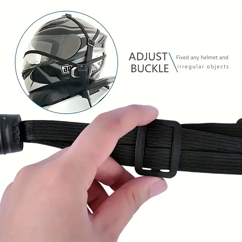 オートバイヘルメットカーゴネット 2つのフック付き ヘビーデ - Cargo Net Bungee Cord Motorcycle Helmet のレビューと価格