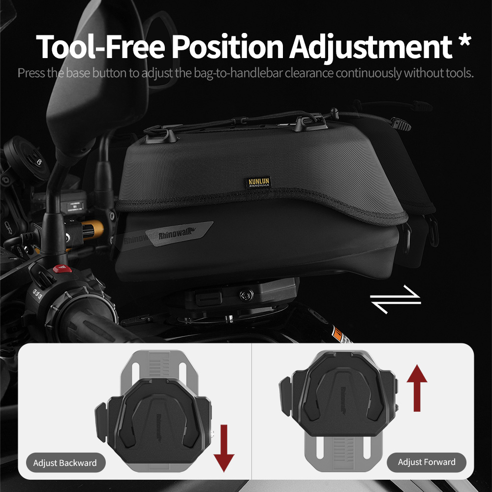 Rhinowalk バイク用マグネットタンクバッグ 4.5L - Motorcycle Tank Bag Magnetic Quick Release のレビューと価格