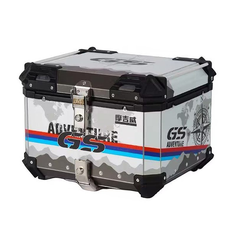 オートバイのリアトランクアルミテールボックス 36L 45L - Aluminum Top Case Luggage Box 45L 55L のレビューと価格
