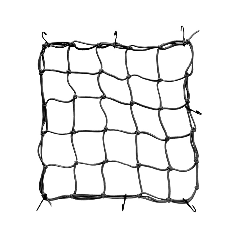 伸縮性のあるコード製バイク用荷物ネット 40x40cm 調整 - Cargo Net Bungee Cord Motorcycle Helmet のレビューと価格