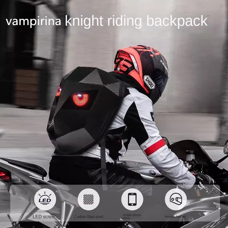 モト ラップトップバックパック 大容量 プログラム可能 防水 - Motorcycle Helmet Backpack Waterproof Led のレビューと価格