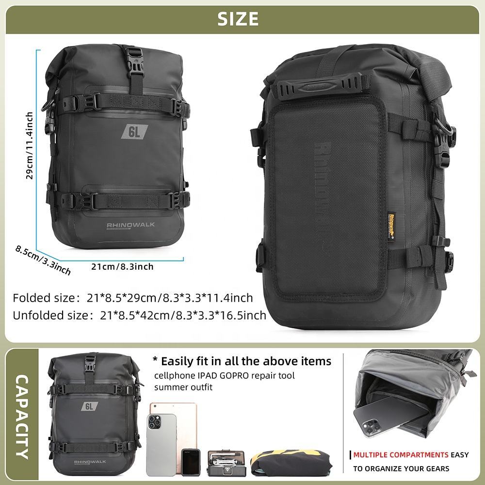 Rhinowalk-オートバイのバンパーバッグ,防水,ドライ - Motorcycle Crash Bar Waterproof Dry Bag のレビューと価格