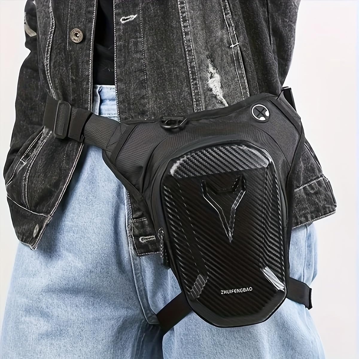 オートバイウエストパックドロップレッグバッグ男性女性バイク乗 - Motorcycle Leg Bag Drop Thigh Pouch のレビューと価格