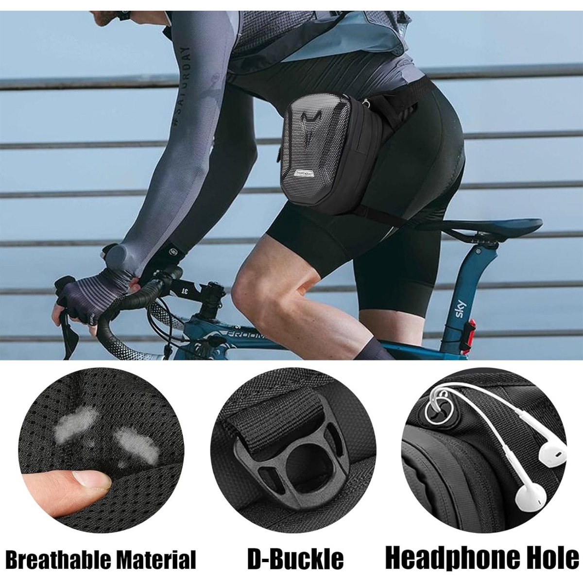 オートバイウエストパックドロップレッグバッグ男性女性バイク乗 - Motorcycle Leg Bag Drop Thigh Pouch のレビューと価格