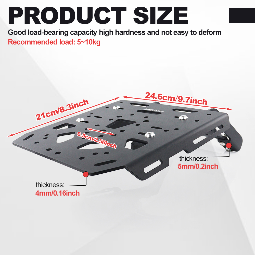 CFMOTO 675 SR / SR-R 675 SS 20 - Motorcycle Luggage Rack Rear Carrier Steel のレビューと価格