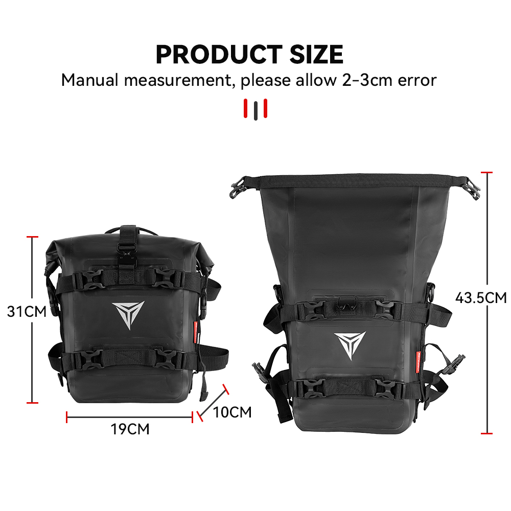 屋外タンクサイドバッグオートバイサドルバッグツールパッククラ - Motorcycle Crash Bar Waterproof Dry Bag のレビューと価格