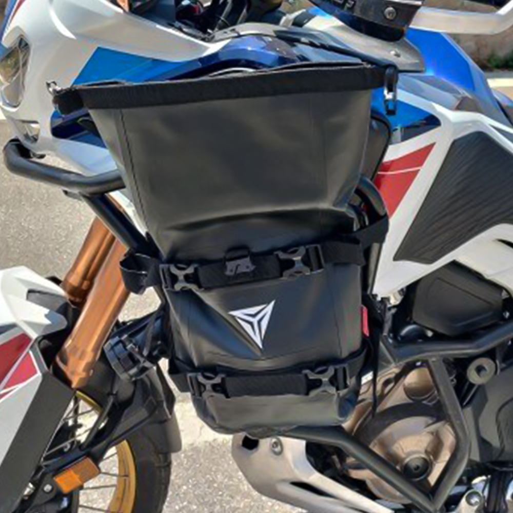 屋外タンクサイドバッグオートバイサドルバッグツールパッククラ - Motorcycle Crash Bar Waterproof Dry Bag のレビューと価格