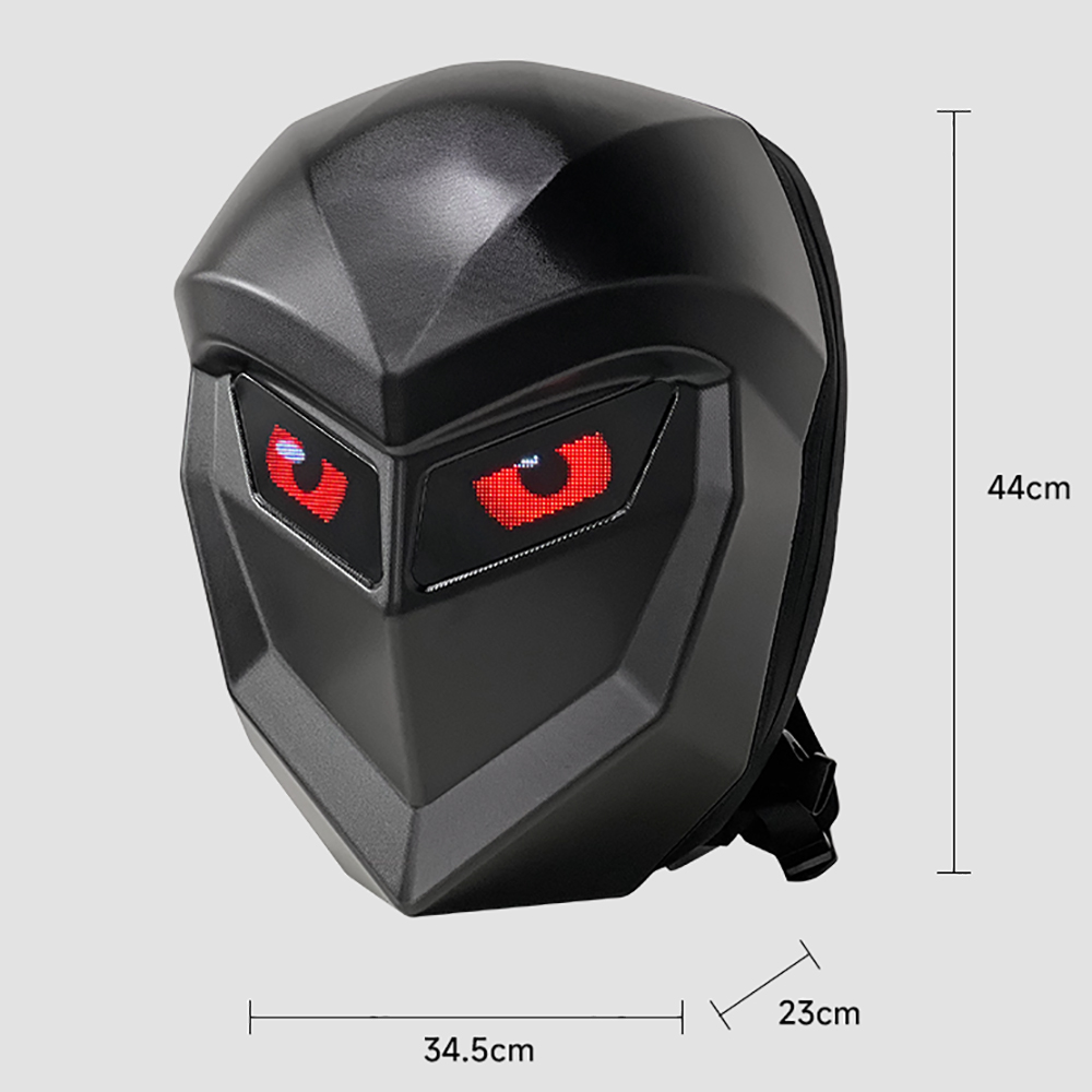 デュアルスクリーンLEDバイクヘルメットバックパック、APP - Motorcycle Helmet Backpack Waterproof Led のレビューと価格