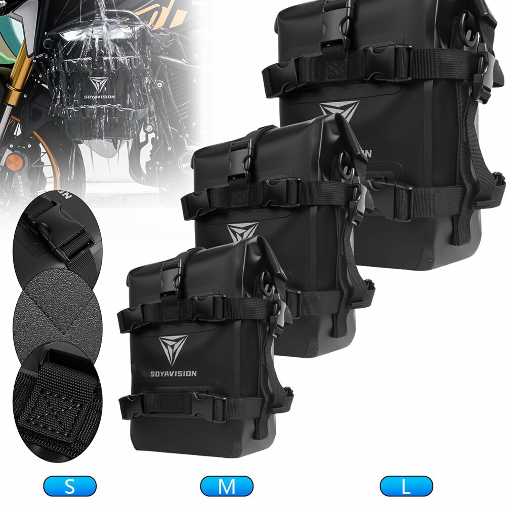 アウトドアタンクサイドバッグオートバイサドルバッグツールパッ - Motorcycle Crash Bar Waterproof Dry Bag のレビューと価格