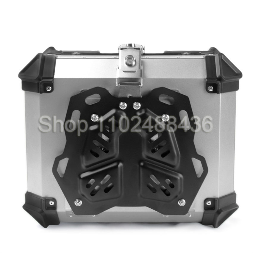 55L 45L アルミ合金製バイクボックス ユニバーサルバイ - Aluminum Top Case Luggage Box 45L 55L のレビューと価格