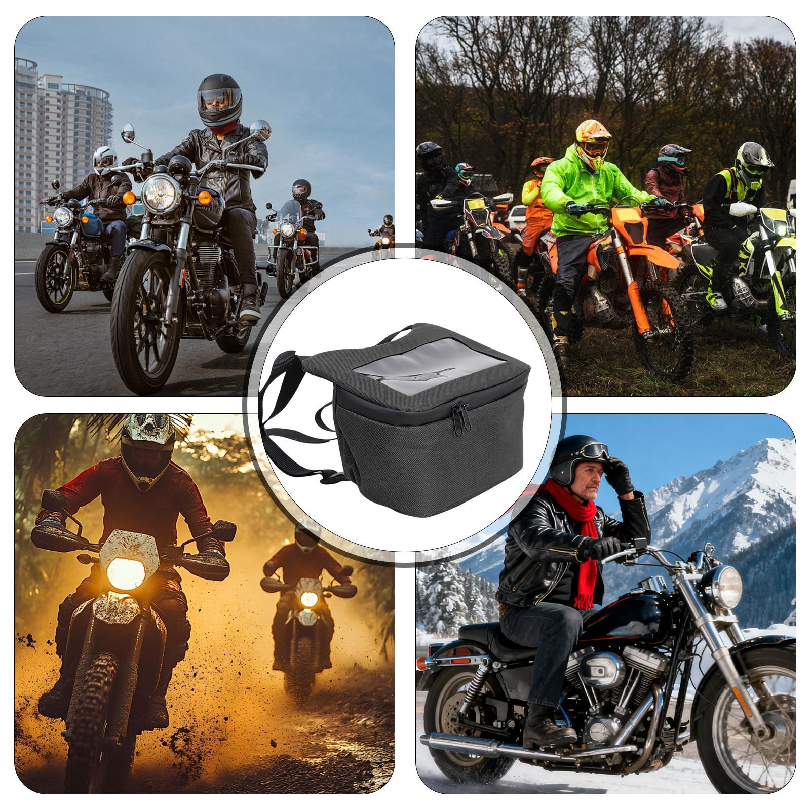 オートバイハンドルバーバッグ防水フロントポーチタッチスクリー - Waterproof Motorcycle Handlebar Bag Pouch のレビューと価格