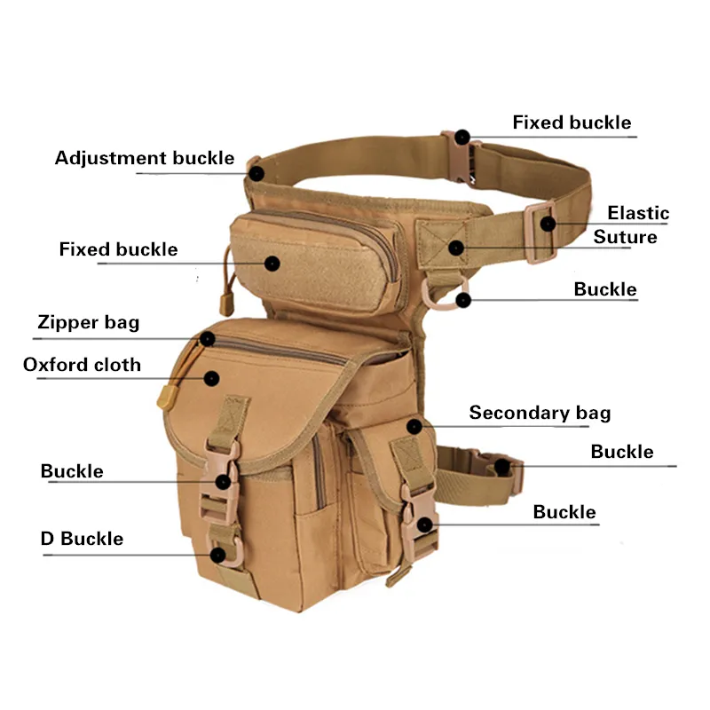 アウトドア ドロップレッグバッグ EDC モールシステム ハ - Motorcycle Leg Bag Drop Thigh Pouch のレビューと価格