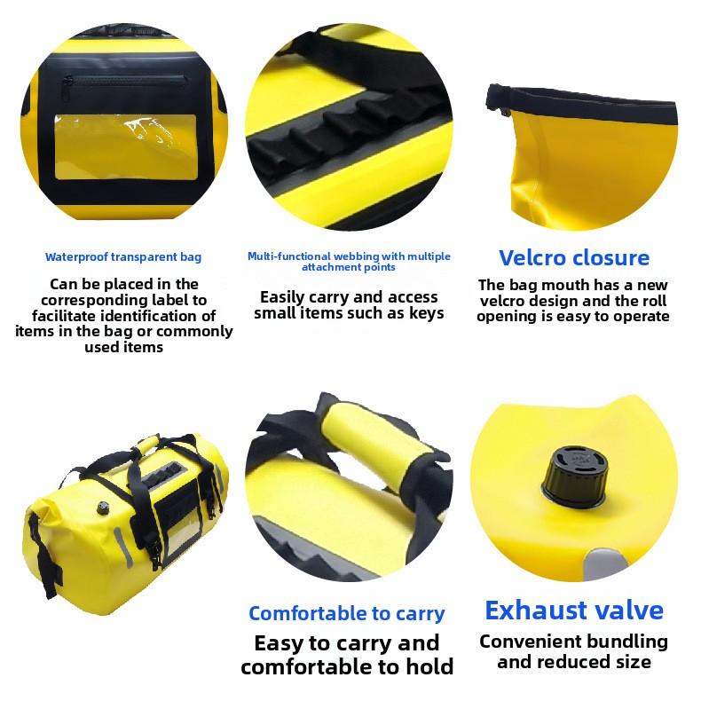 2026年防水オートバイテールバッグ大容量バイクサドルロール - Motorcycle Tail Bag Waterproof Roll Top のレビューと価格