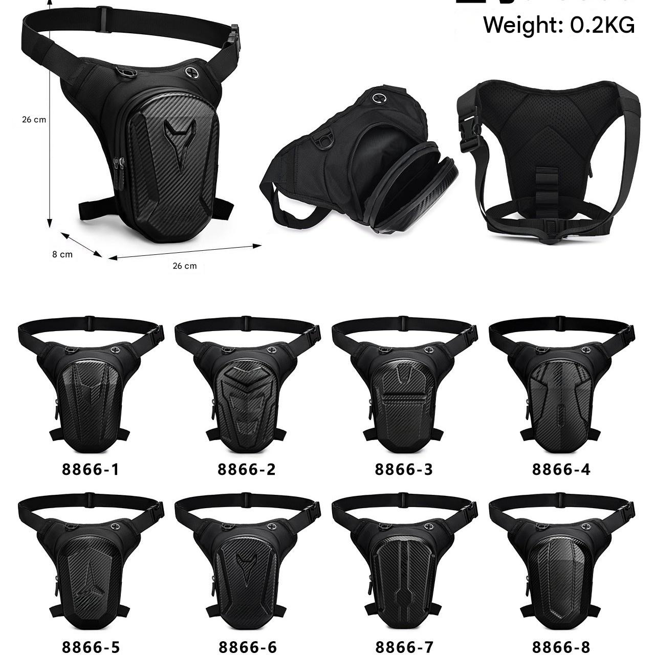 バイク用ドロップレッグバッグ。防水仕様で、ヒップポーチとして - Motorcycle Leg Bag Drop Thigh Pouch のレビューと価格