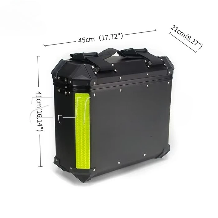 スズキ、アプリリア用、アルミ製サイドパニアボックス2個セット - Motorcycle Saddlebags Hard Luggage Panniers のレビューと価格