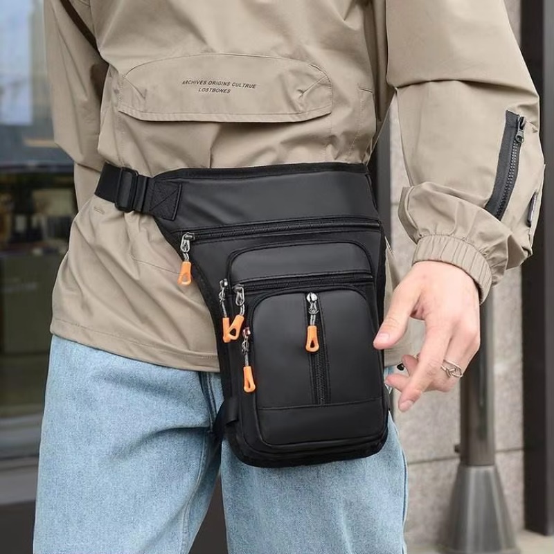 レッグバッグナイロン太ももバッグドロップレッグバッグ男性用ア - Motorcycle Leg Bag Drop Thigh Pouch のレビューと価格