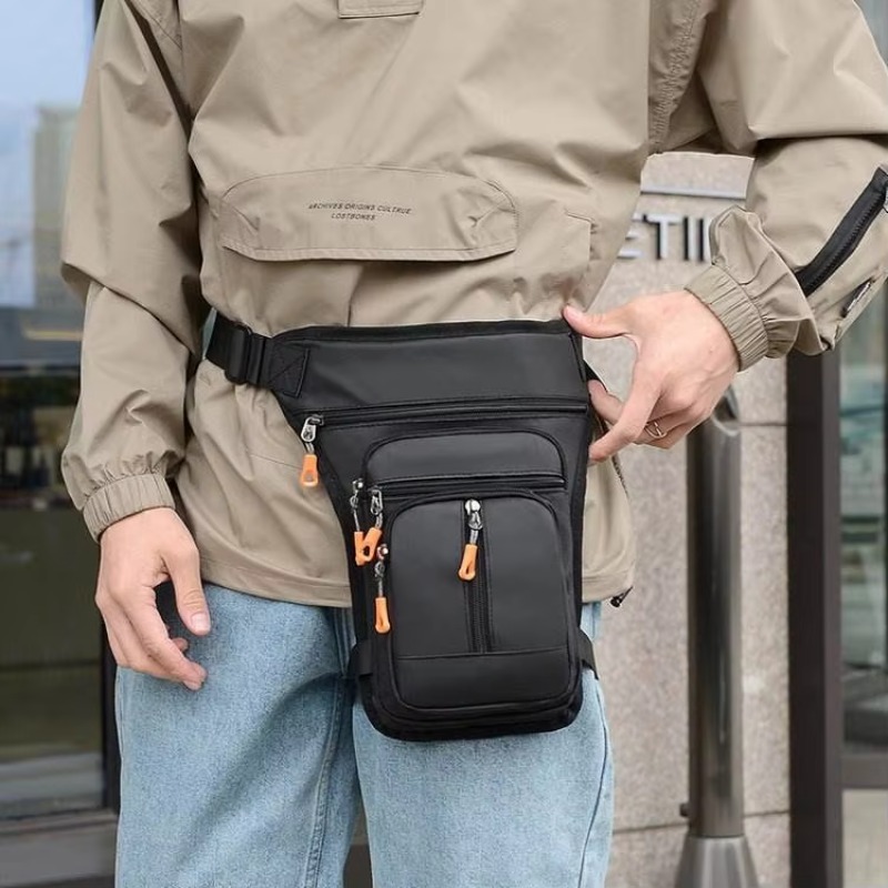レッグバッグナイロン太ももバッグドロップレッグバッグ男性用ア - Motorcycle Leg Bag Drop Thigh Pouch のレビューと価格