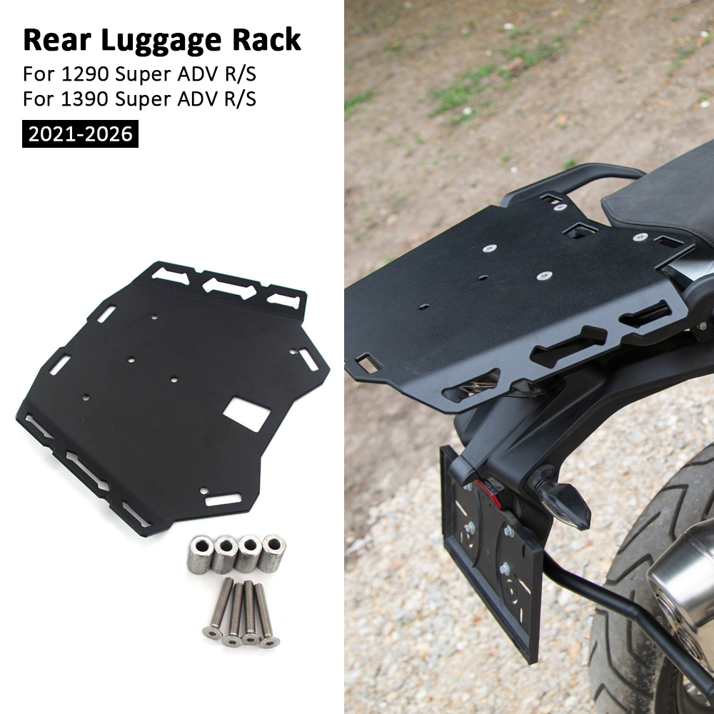 1390 スーパーアドベンチャー R/S バイク用アクセサリ - Motorcycle Luggage Rack Rear Carrier Steel のレビューと価格