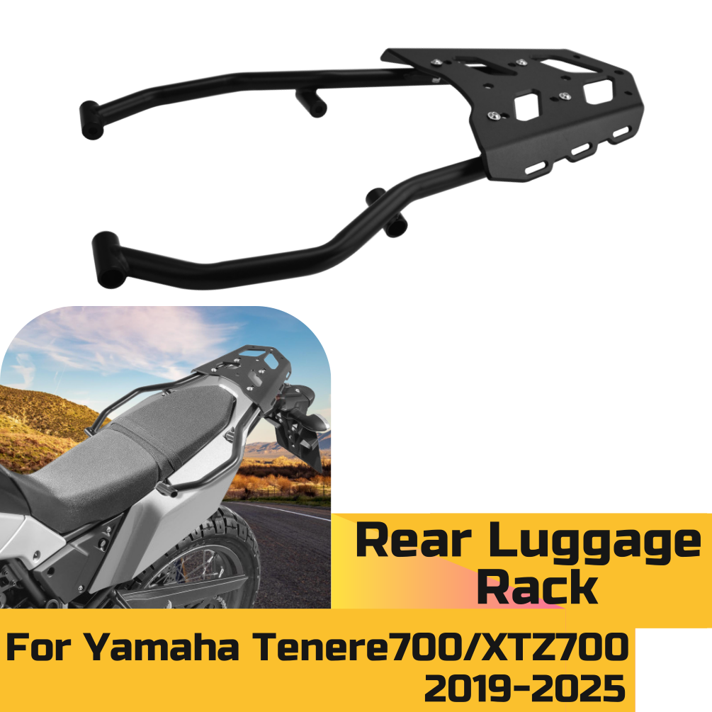 ヤマハ テネレ700 2019-2025 2024 XTZ7 - Motorcycle Luggage Rack Rear Carrier Steel のレビューと価格