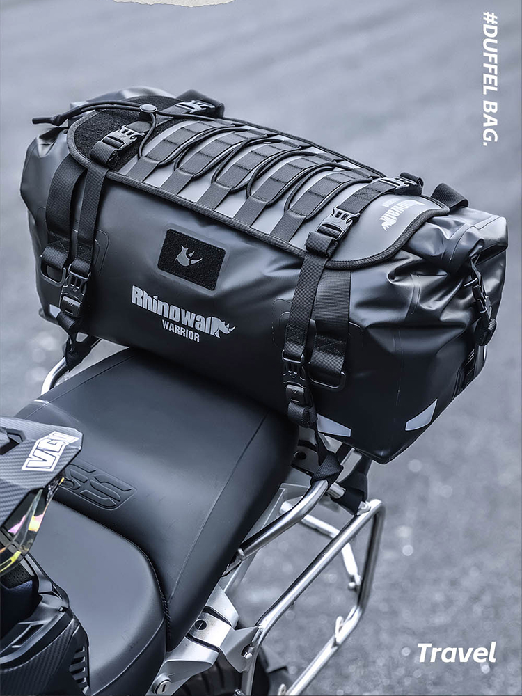 Rhinowalk バイク リアバッグ 20L 40L 65 - Motorcycle Tail Bag Waterproof Roll Top のレビューと価格