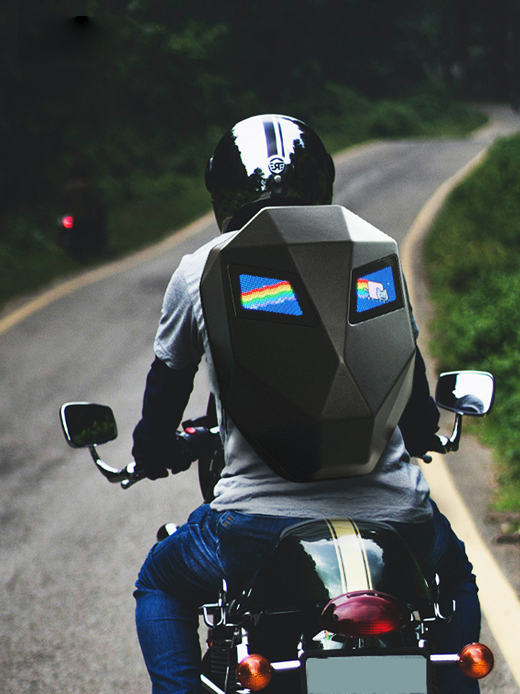 バイク用バックパック、バックパック、LEDライト付き防水ライ - Motorcycle Helmet Backpack Waterproof Led のレビューと価格
