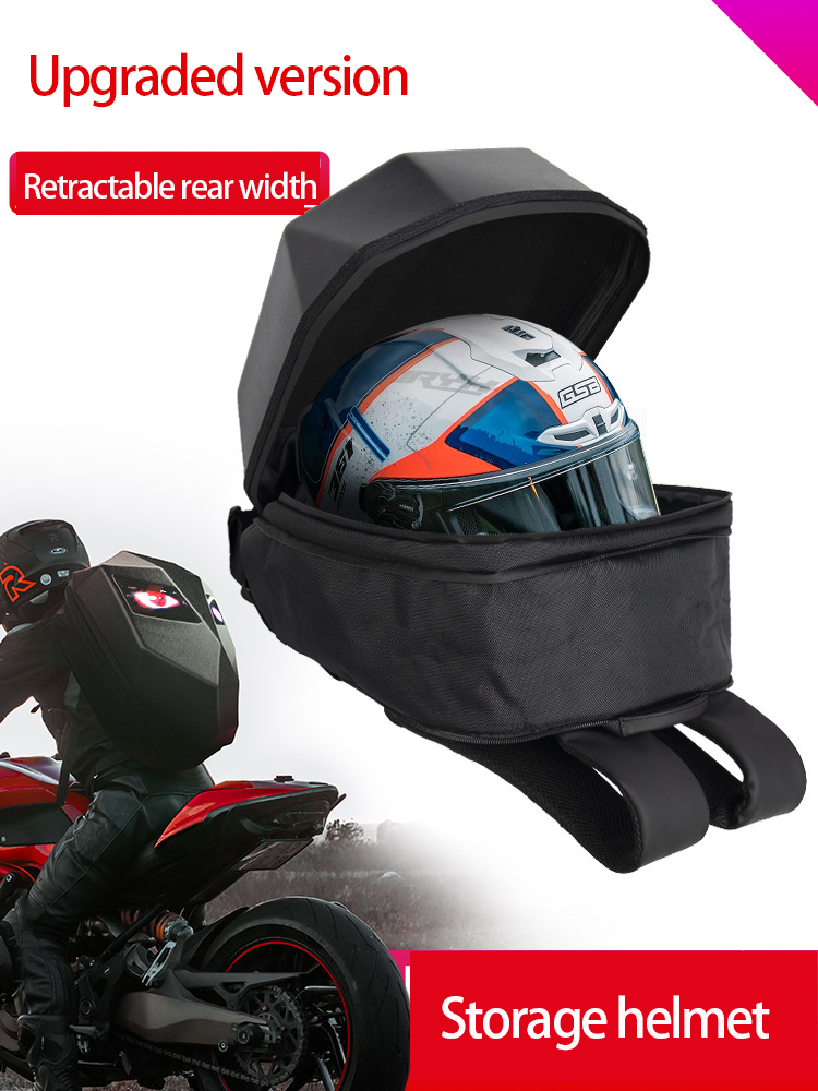 バイク用バックパック、バックパック、LEDライト付き防水ライ - Motorcycle Helmet Backpack Waterproof Led のレビューと価格