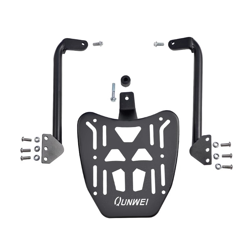 オートバイのリアトランク荷物ラックトップボックスキャリアラッ - Motorcycle Luggage Rack Rear Carrier Steel のレビューと価格