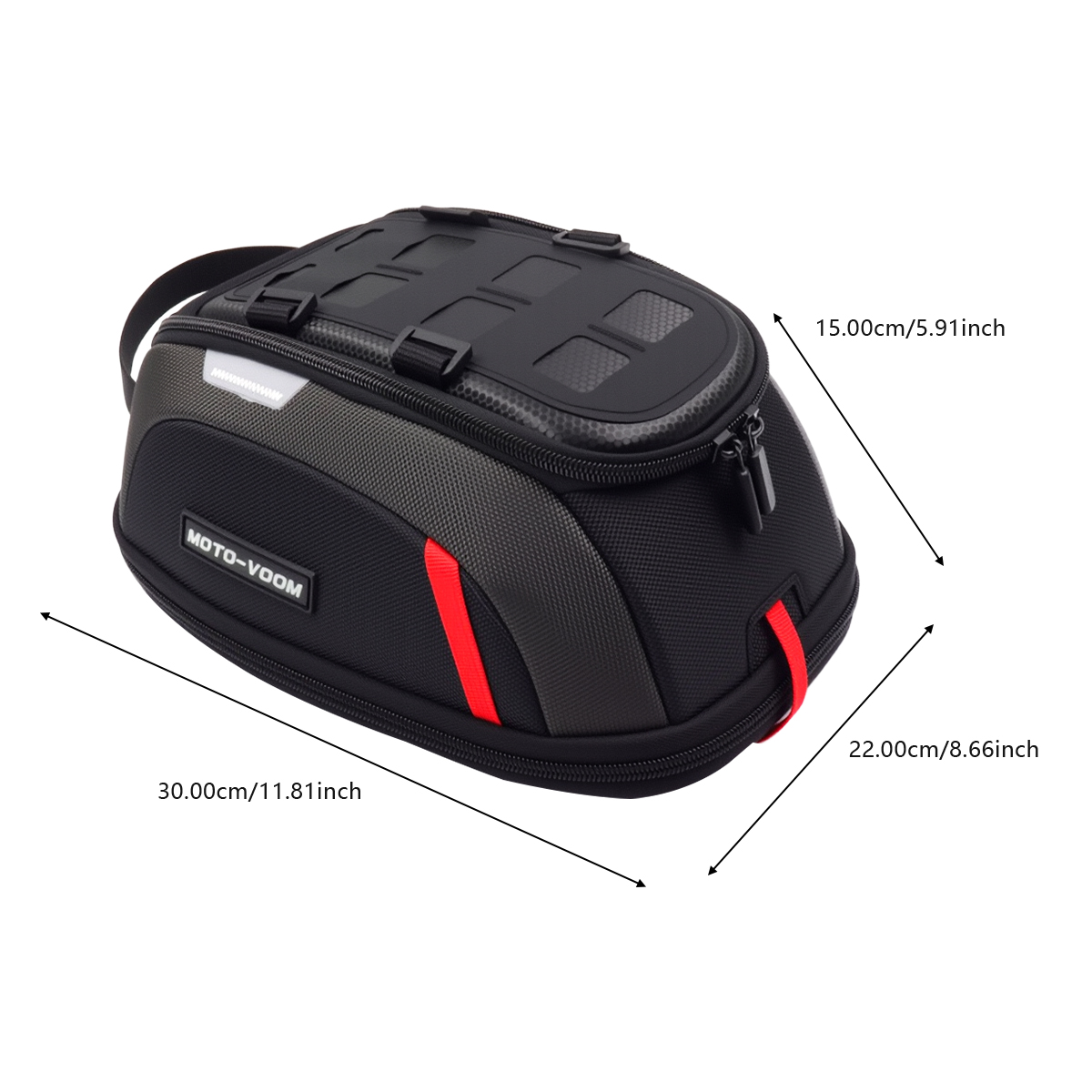 バイク燃料タンクバッグポータブルカード電話ユニバーサルツール - Motorcycle Tank Bag Magnetic Quick Release のレビューと価格