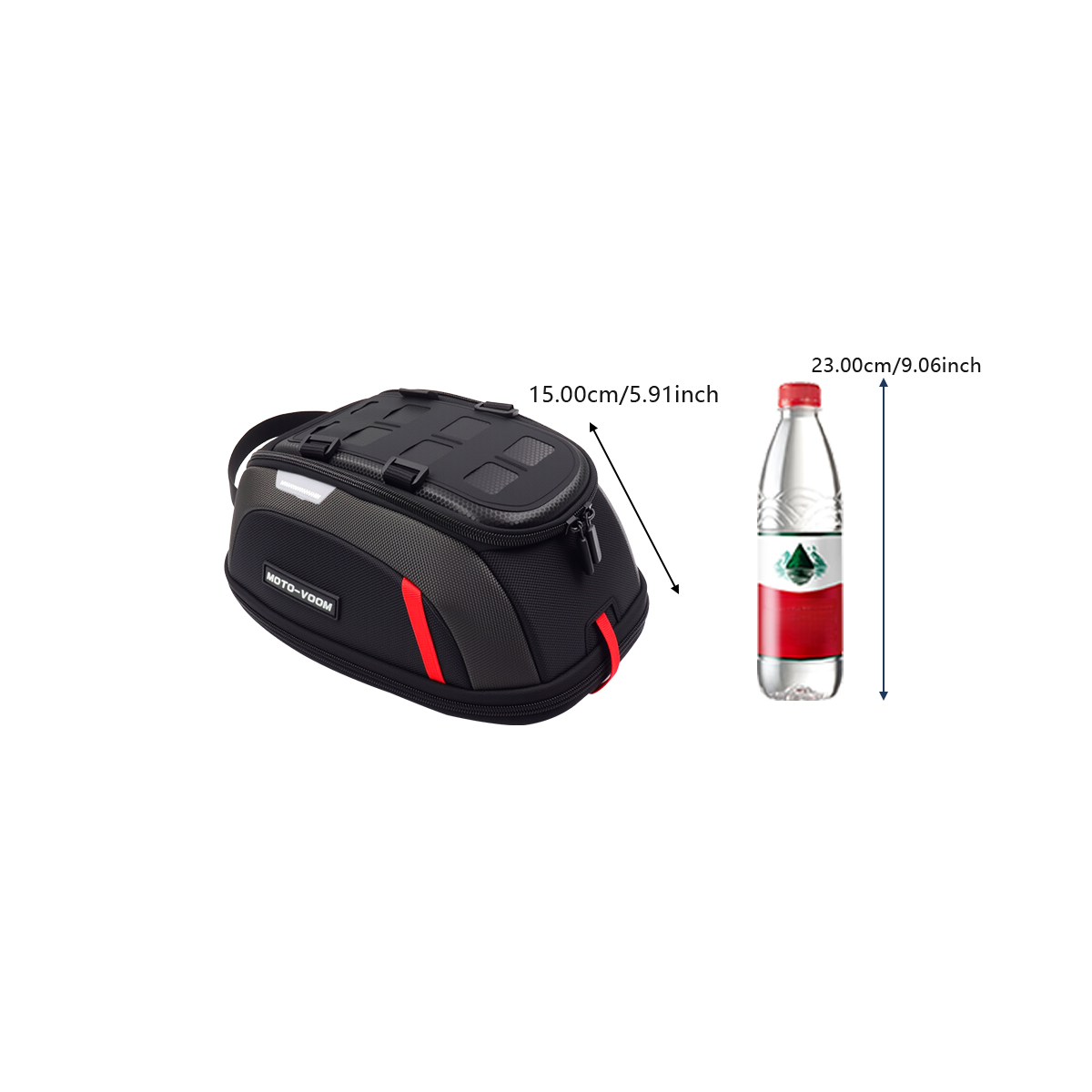 バイク燃料タンクバッグポータブルカード電話ユニバーサルツール - Motorcycle Tank Bag Magnetic Quick Release のレビューと価格