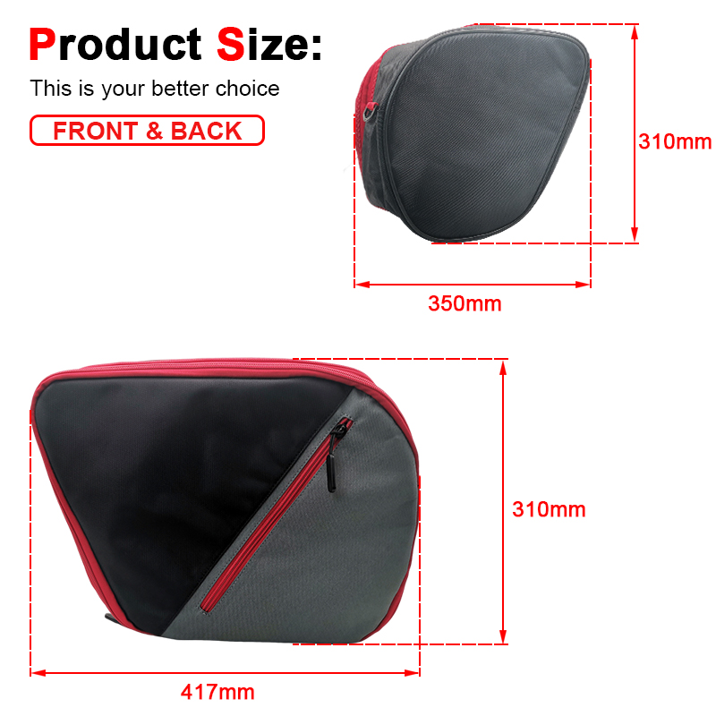 新しいオートバイ部品ライナーインナー荷物収納サイドボックスバ - Motorcycle Saddlebag Liner Inner Bags のレビューと価格